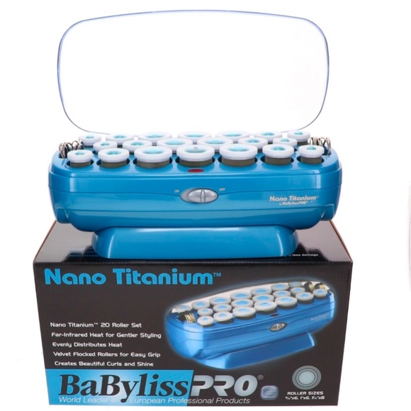 BABYLISS PRO NANO TITANIUM HOT ROLLERS - Picture 1 of 7